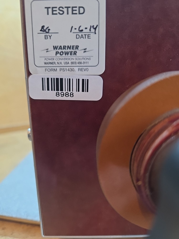 Warner Power Model 24688 Variable Linear Reactor