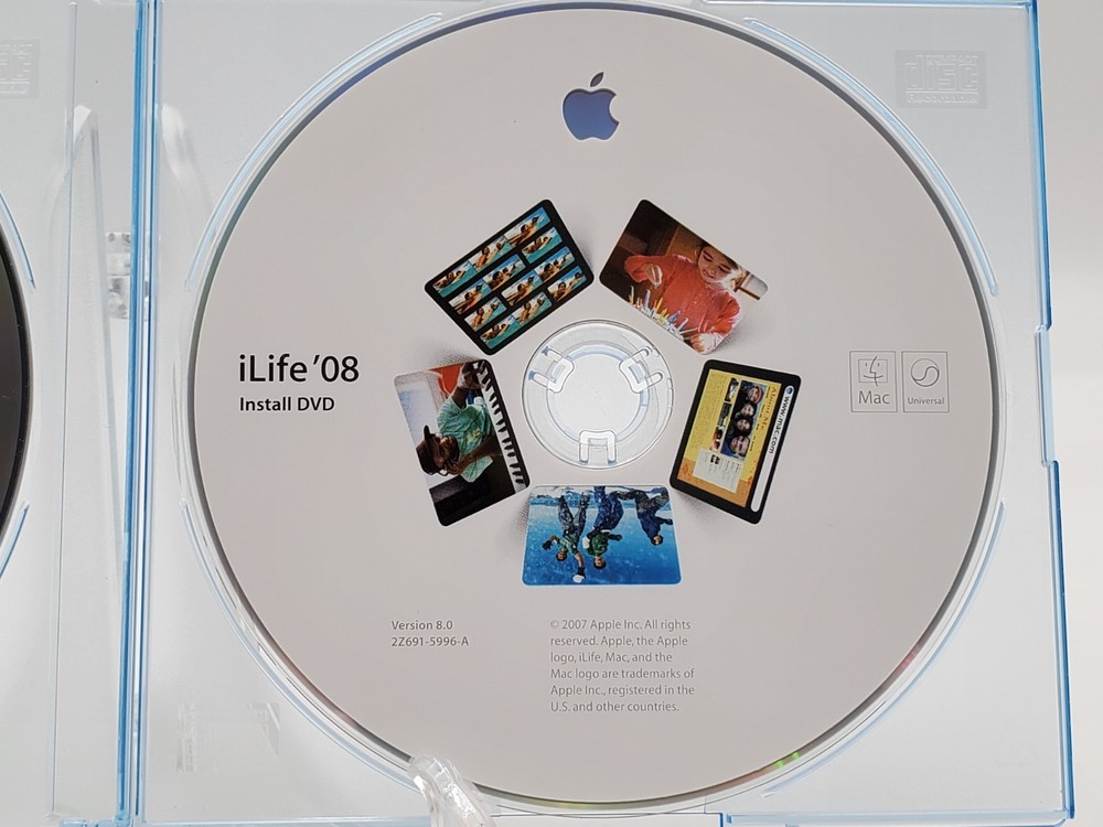 iWork' 08 Install CD & DVD Version 8.0 2007 Apple Mac Macintosh