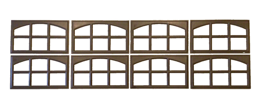 8 Amarr Cascade Replacement Panels for Amarr Short Panel Garage Doors Dark Brown