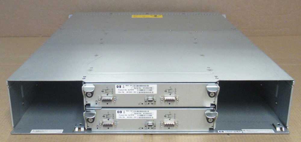 HP Storageworks AJ750A MSA2000 Storage Array + 2x Dual HP I/O Module AJ751A