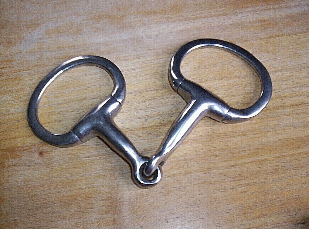 Gently Used Stainless Eggbutt Snaffle Bit 4" Mouth