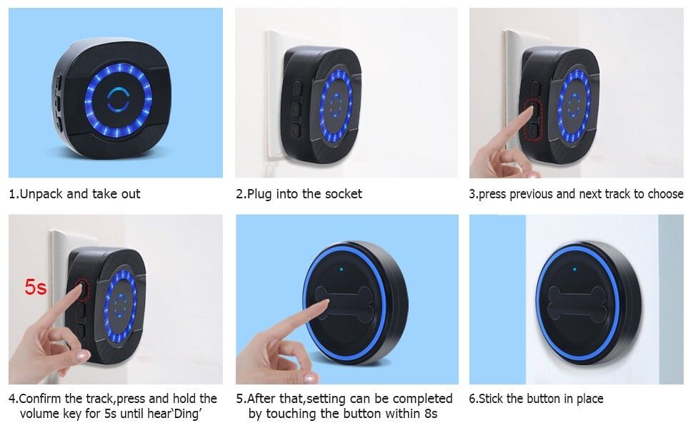 ChunHee Smart wireless Dog Doorbell