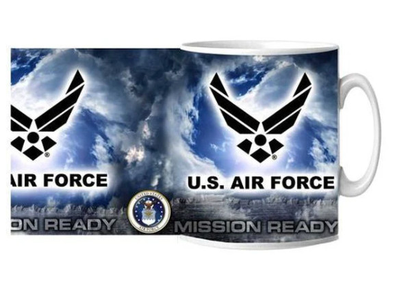 AIR FORCE MISSION READY CERAMIC MUG 15OZ