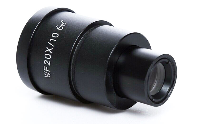 2 pcs WF20X /10mm High Eye-point Eyepiece Lens For Compound Microscope 30mm
