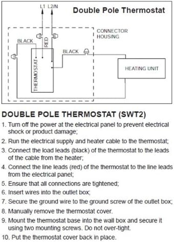 SWT2F Thermostat DP 120-277V 22A
