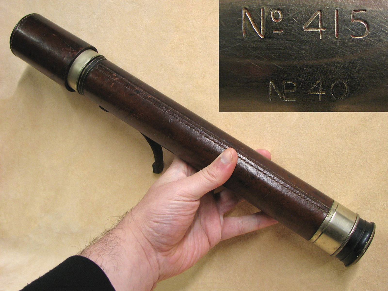 WW2 Ottway Royal Navy Officer of the Watch naval telescope Pattern 373