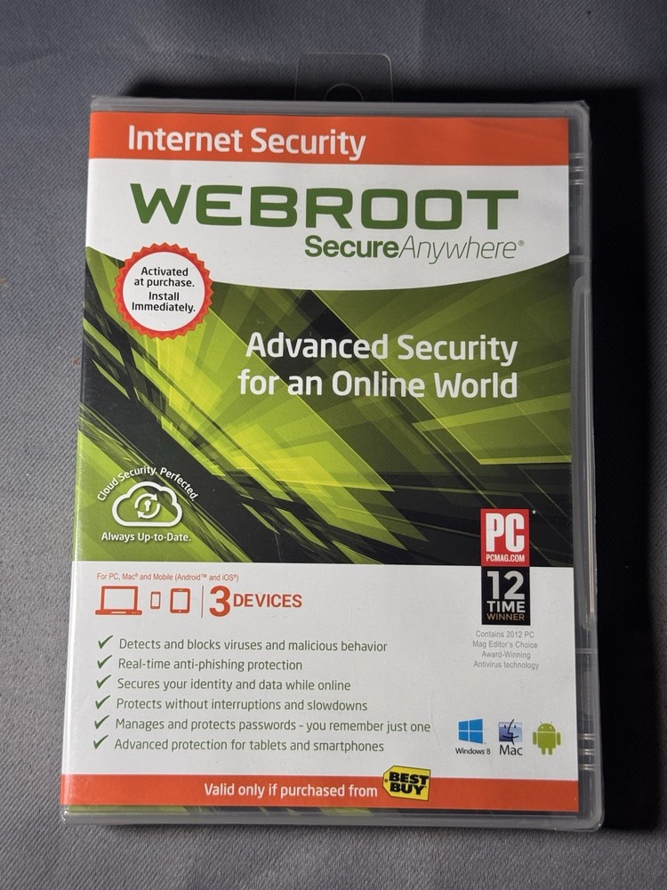 Webroot SecureAnywhere Internet Security CD