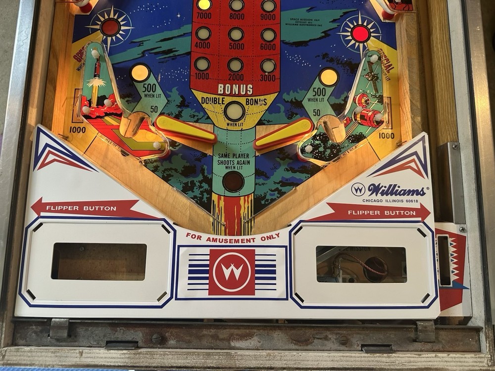 Williams Space Mission Pinball Machine Apron Decal Set