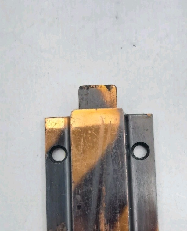 Antique Spring Loaded Latch Chain Pull Japanned Surface Mount Door Hardware