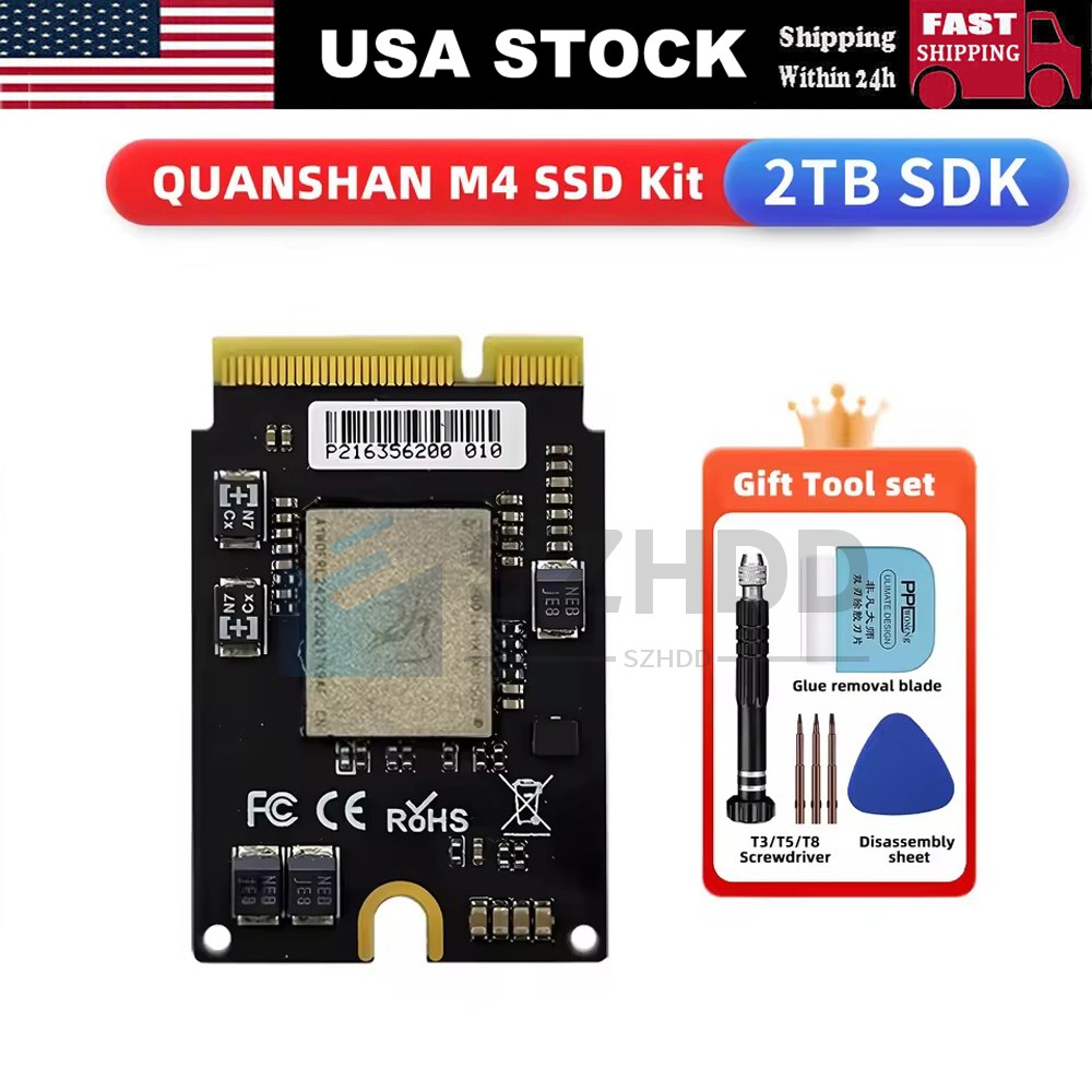 New 10-Layer PCB Mac MINI M4 SSD Solid State Drive Kit 2TB For Capacity Upgrade