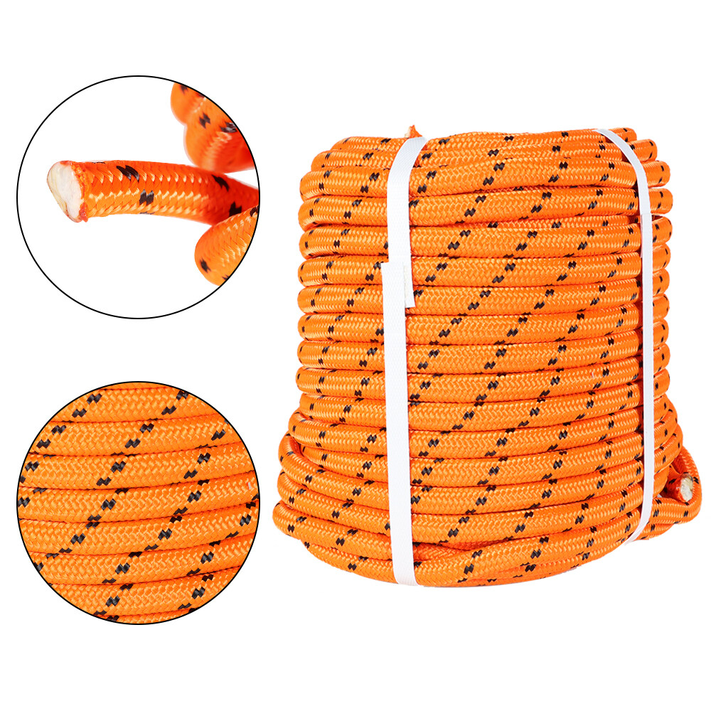 1/2" x 150' Rope Double Braid Polyester Arborist Tree Climbing Rope Nylon Polyes