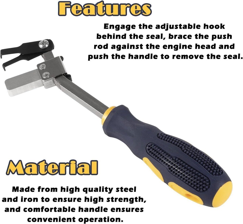 Cam Crank Shaft Seal Puller Auto Engine Remover Hand Tool Removing Pulling 58430