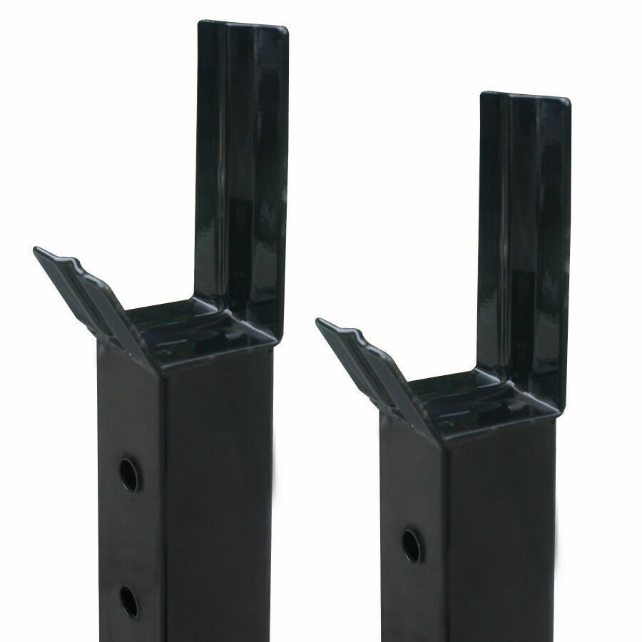 2pcs Adjustable Height Barbell Squat Rack Multi-function Thick Bench Press Stand