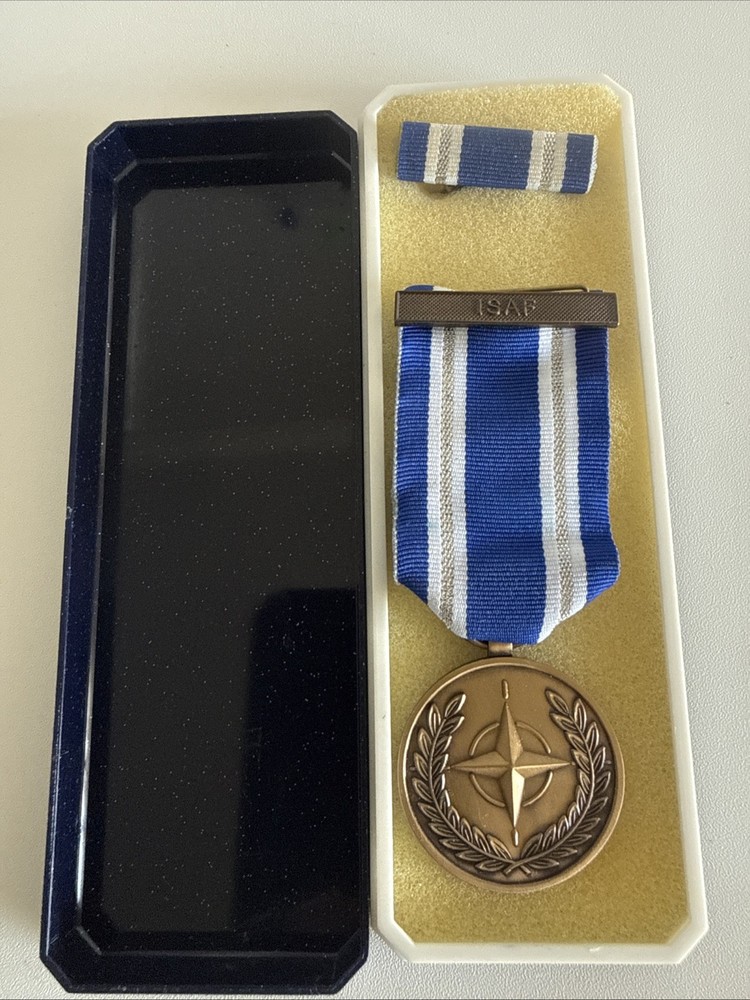 NATO Non Article 5 ISAF Boxed Medal