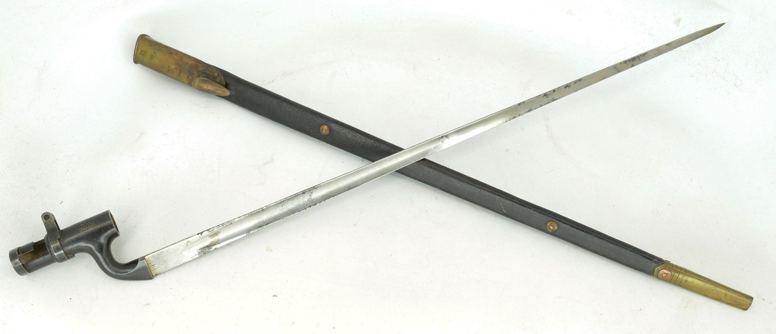 Boer War British Pattern 1895 Martini-Enfield Rifle Socket Bayonet & Scabbard