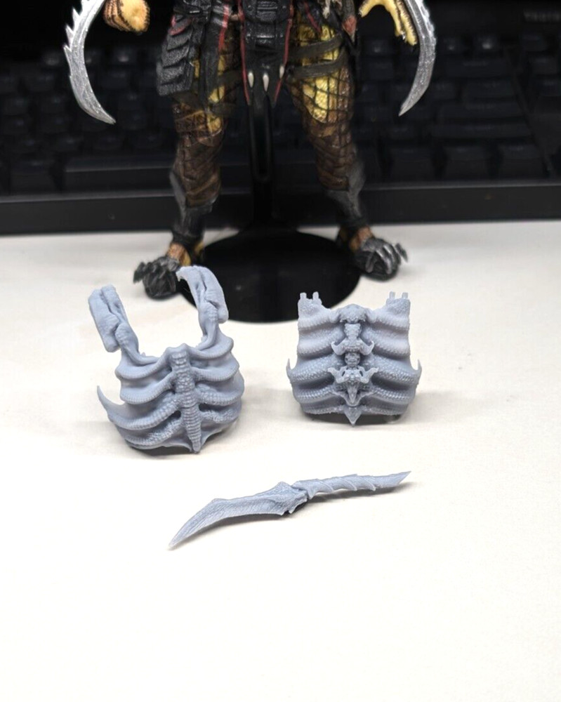 1/12 scale Predator Xenomorph Armor with Prowler Knife UNPAINTED
