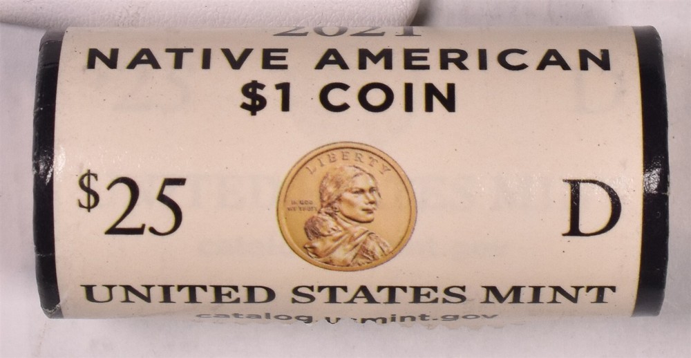 2021-D Native American Dollar - BU Mint Wrapped Roll