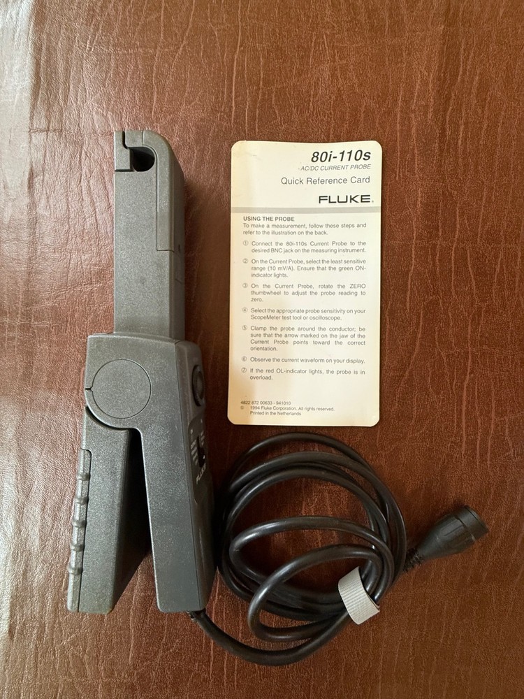 FLUKE 80i-110s AC/DC Current Probe/Clamp