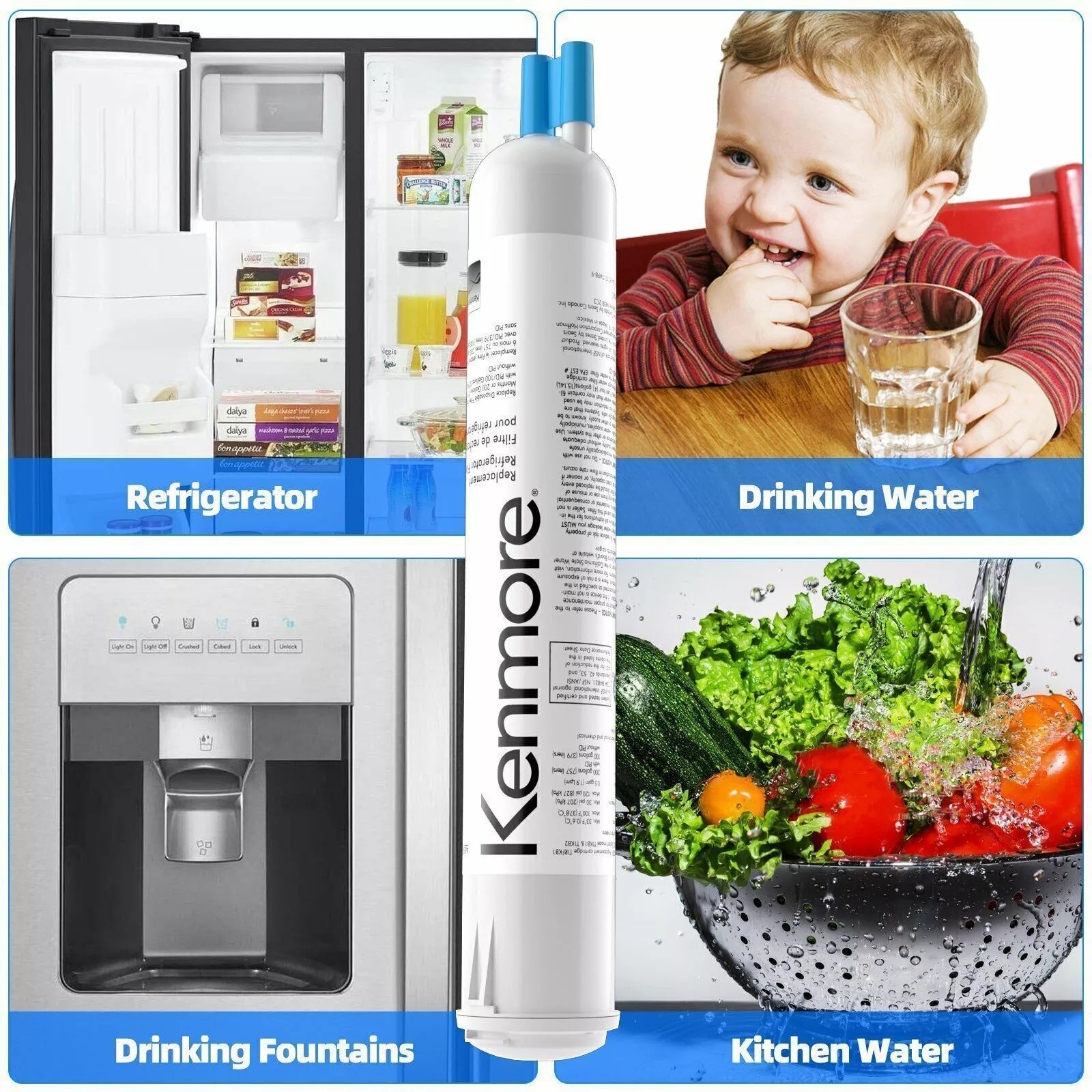 1-10pcs Kenmore 9083 469083 9020 Replacement Refrigerator Cartridge Water Filter