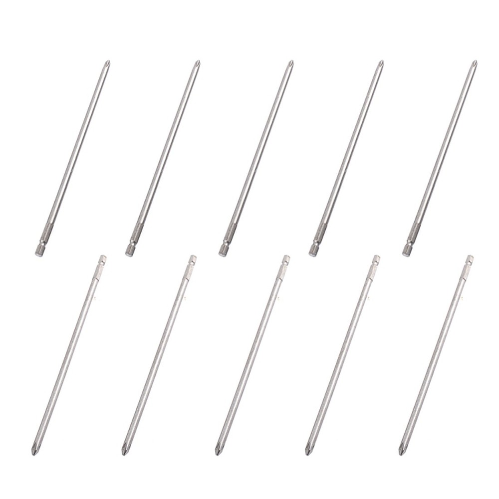 10PCS PH2 Magnetic Tip Phillips Screwdriver Bits Tool 8" Long