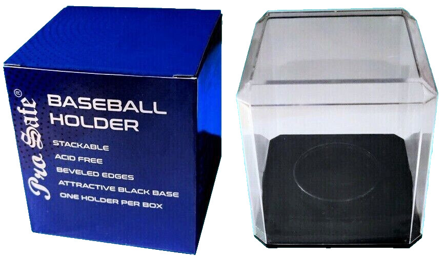 Pro Safe BASEBALL HOLDER Black Base cube New Sealed