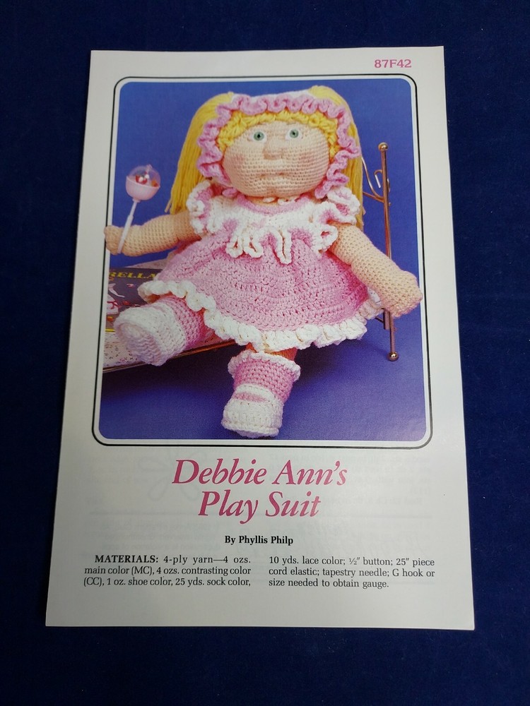 ANNIE'S ATTIC PATTERN DEBBIE ANN'S PLAY SUIT 87F42