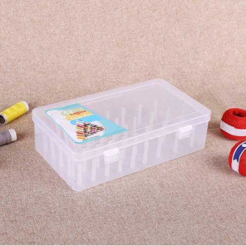 42 Sewing Thread Boxes Bobbins Storage Cases Spool Containers Empty Transparent