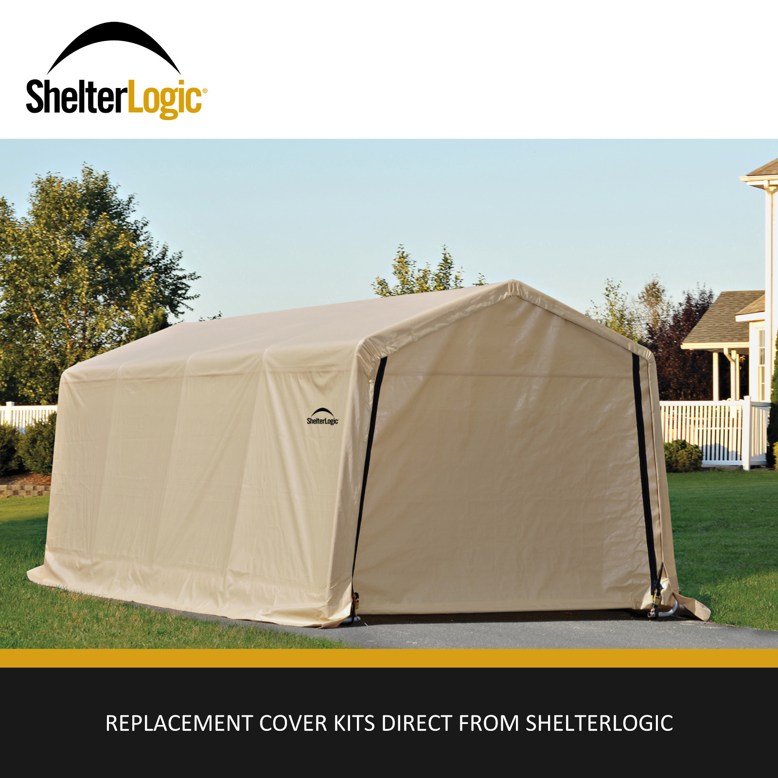 ShelterLogic AutoShelter Replacement Cover Kit (FRAME SOLD SEPARATELY)