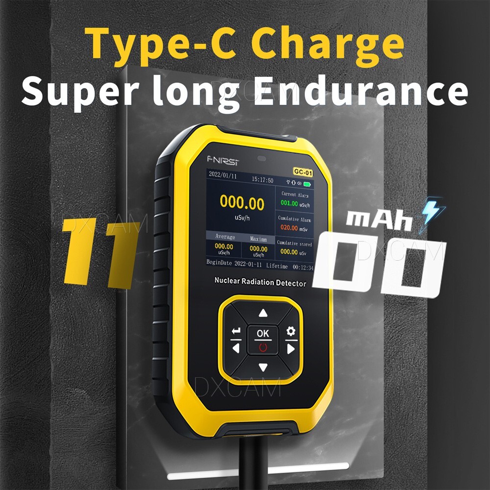 Portable Nuclear Radiation Detector GM Geiger Counter Tube X-Ray Dosimeter LCD