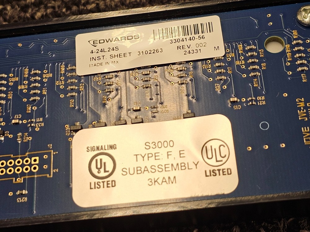Edwards LED 4-24L24S CONTROL DISPLAY MODULE 24 LED/24 SWITCH