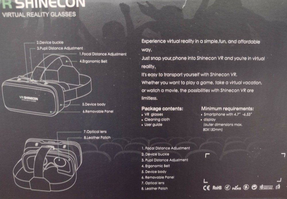 VR Shinecon Virtual Reality Glasses