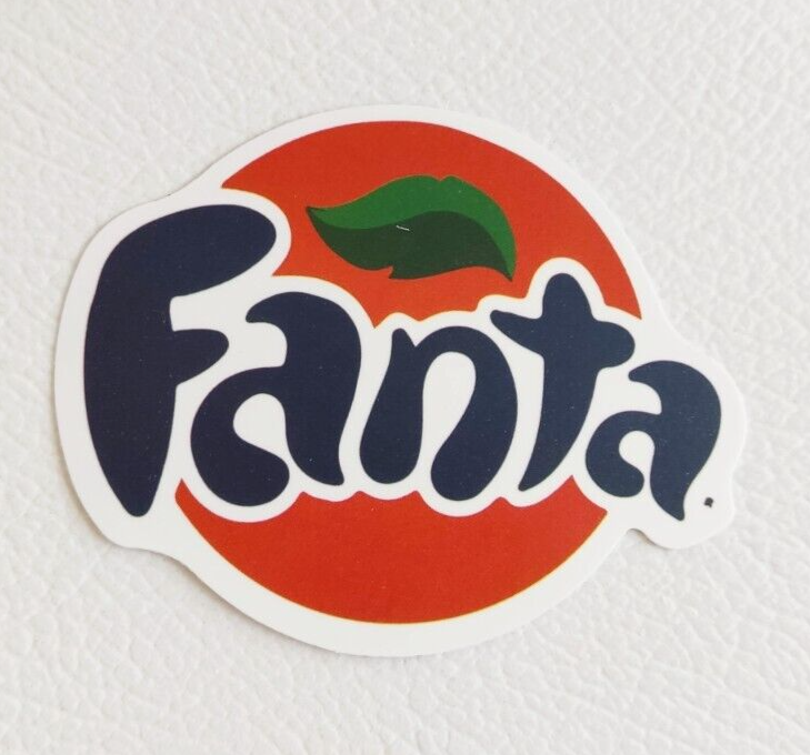 Fanta soda Waterproof Logo Decal Sticker 2.5"x2"