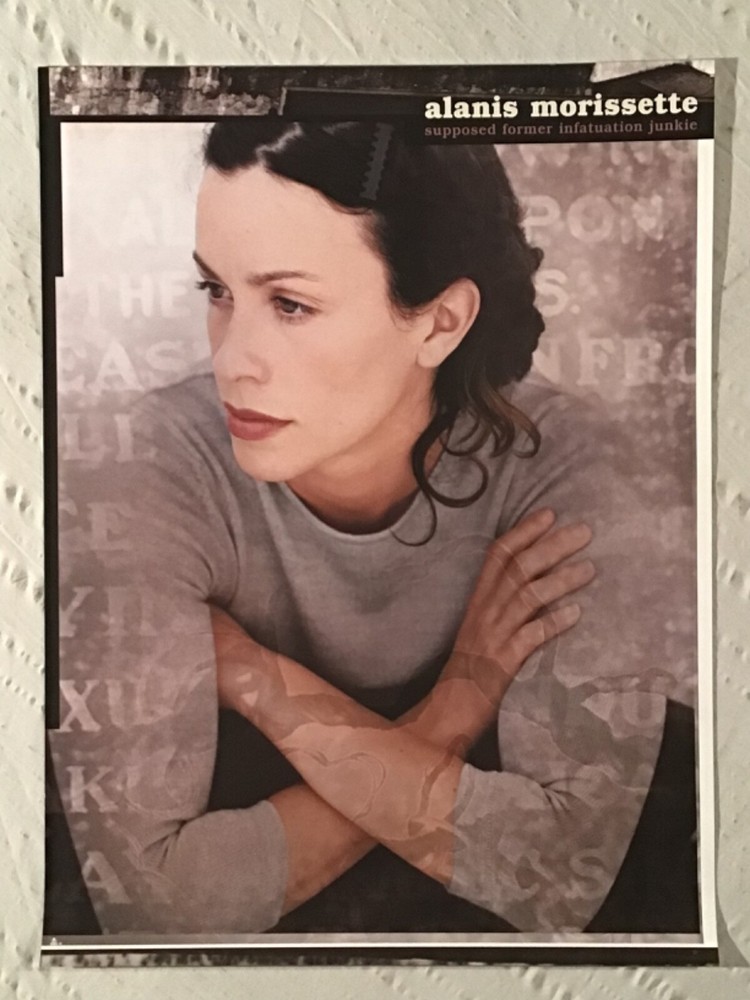 Alanis Morissette 1998 Matte Promo Poster Supposed Former Infatuation Junkie