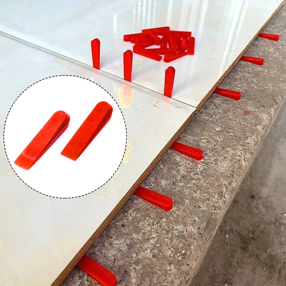 Quick and Reliable Tile Alignment with 100Pcs Reusable Plastic Tile Spacers