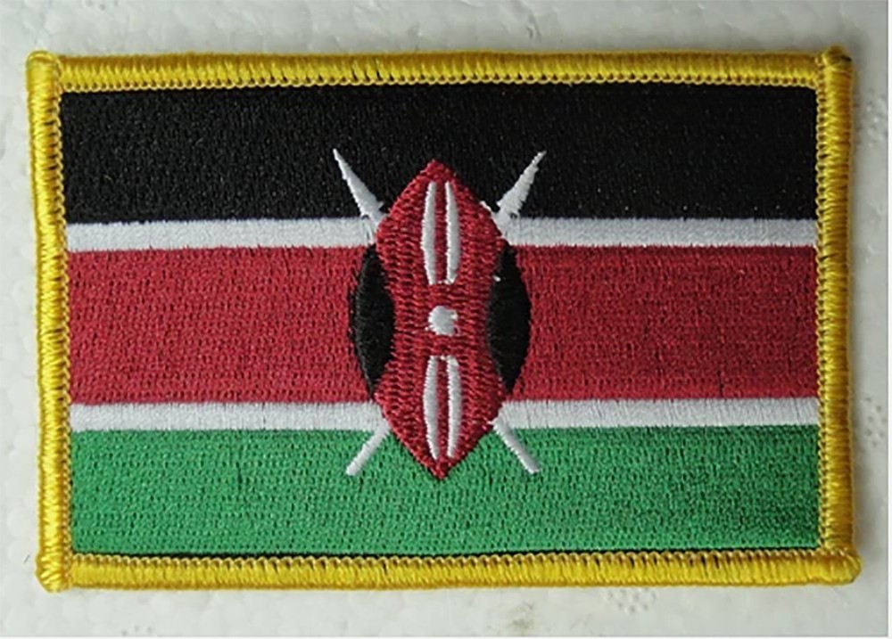 KENYA National Flag Patch Embroidery