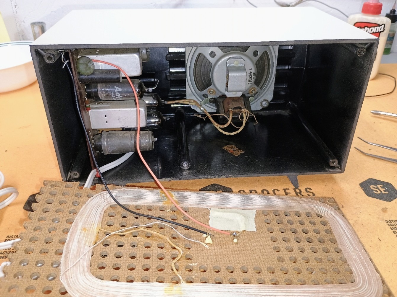 Vintage Admiral Radio model 5R3 Working W/Bluetooth