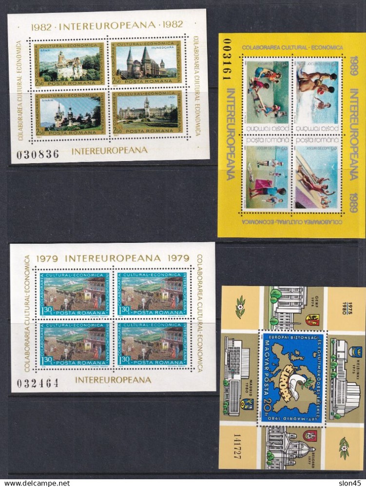 Worldwide 8 sheets Inter Europa MNH 16295