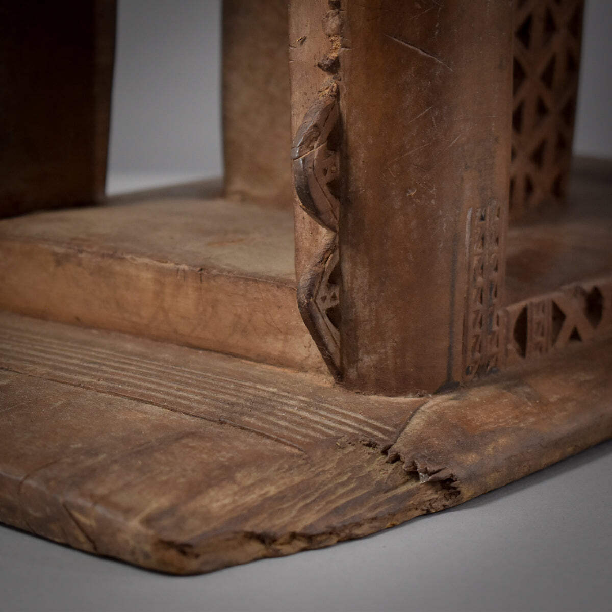 Asante Dwa Wood Stool Throne Ghana