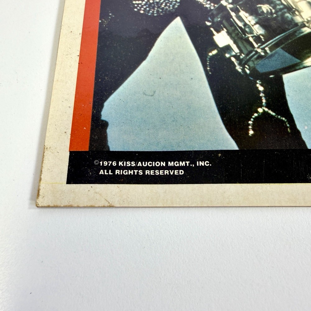 1976 KISS Tour Large Sticker Decal Poster 8.5x10 Gene Simmons Bi-Rite Enterprise