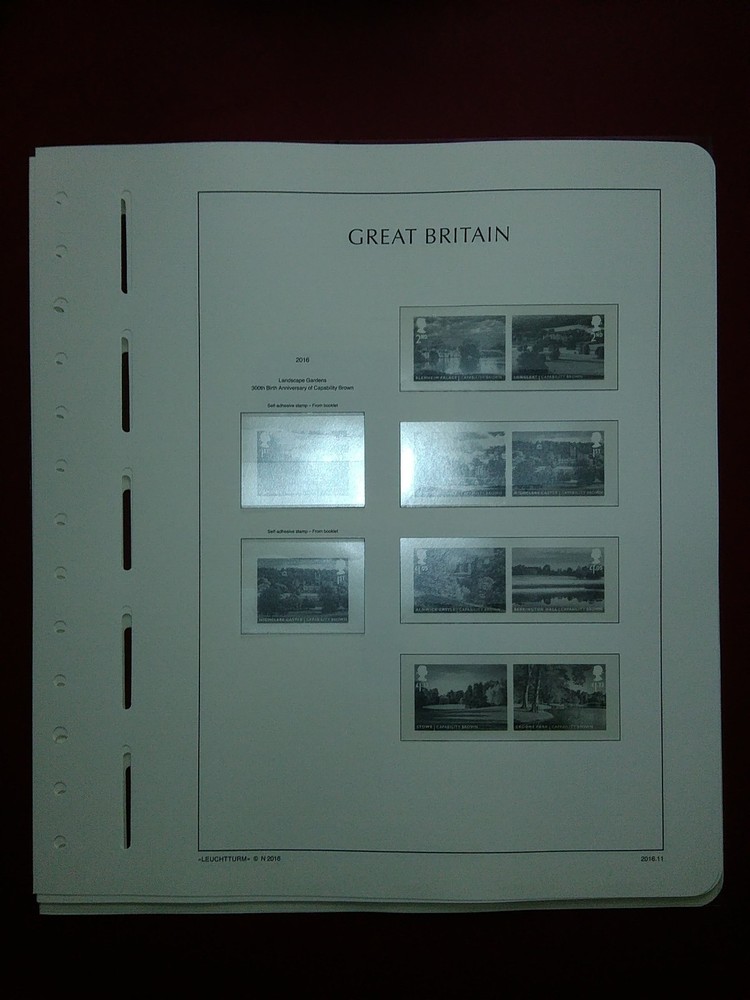 LIGHTHOUSE Commemorative Hingeless album pages Great Britain 2016 Used R201601