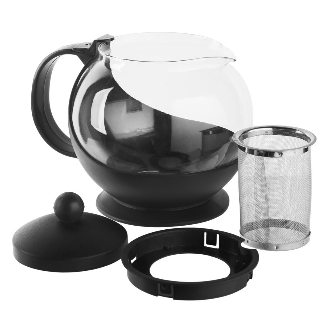25 oz Tempered Glass Teapot Hot Tea Maker with Stainless Steel Infuser US Seller