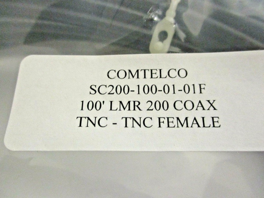 COMTELCO, SC200-100-01-01F, 100' LMR 200 COAX CABLE