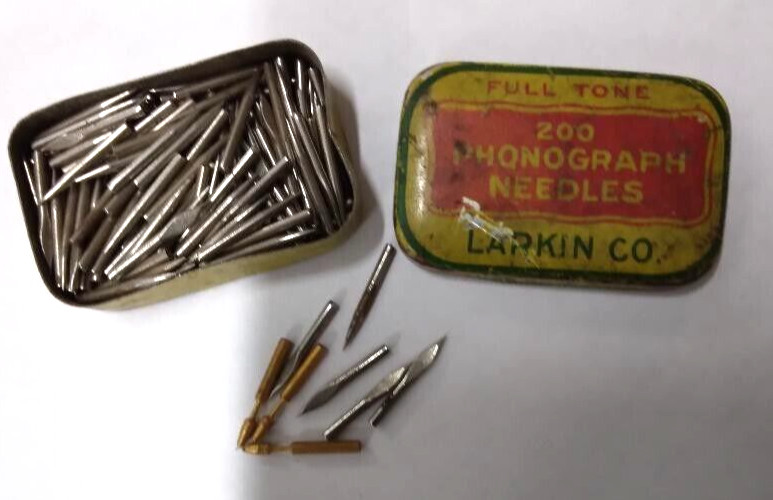 LARKIN CO PHONOGRAPH NEEDLES TIN- FULL TONE