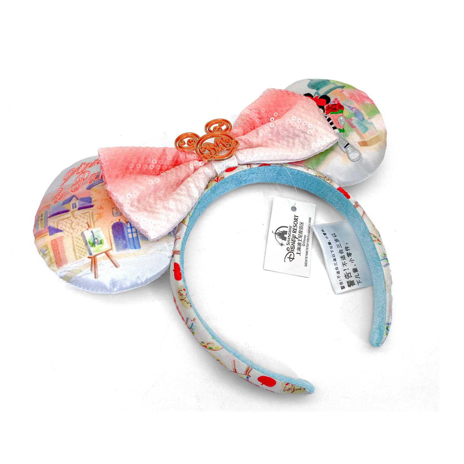 Disney Parks Epcot France World Showcase Minnie Mouse Ears Paris Headband 2025