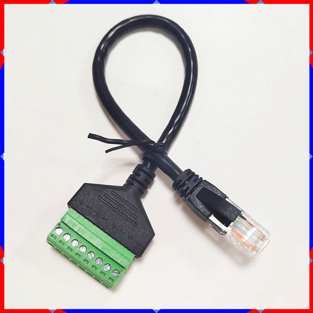 RJ45 revolution terminal 8-core extension Network cable adapter can be fixed