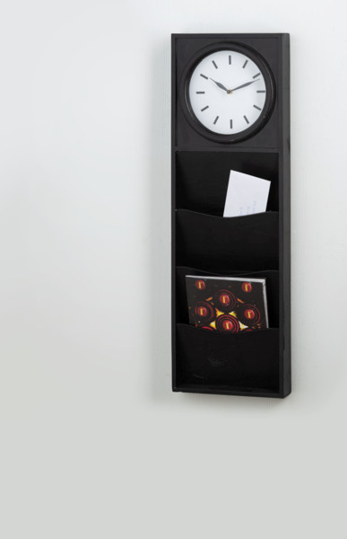 Midwest CBK 3-Pocket Wall Clock, Black (CB172767)