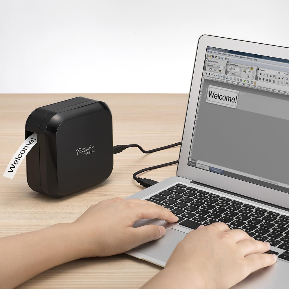 P-Touch CUBE plus Bluetooth Label Maker (PT-P710BT), White