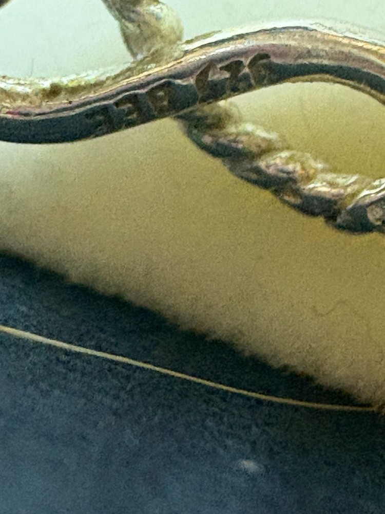 Hiho Silver Sterling Silver Intertwined Snaffle Bit Ring