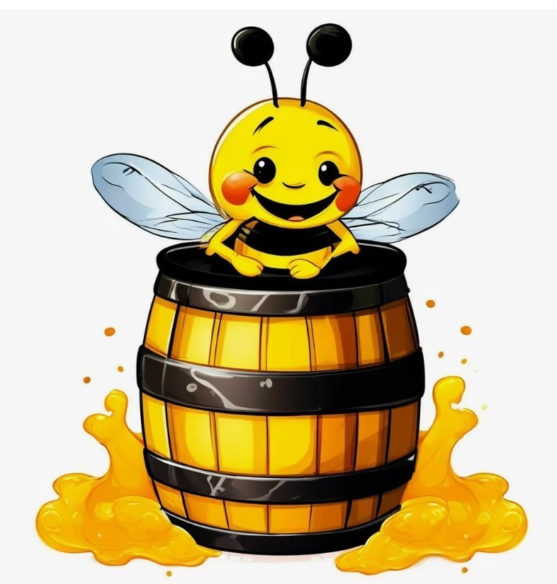 Natural Unfiltered Raw Honey in Wooden Barrel Gift Box/ Russia/ Мед Алтай 500 gr