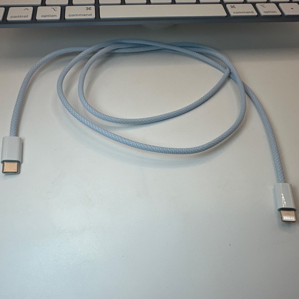 Apple Magic Keyboard with Touch ID Model A2449 Blue Frame White Keys